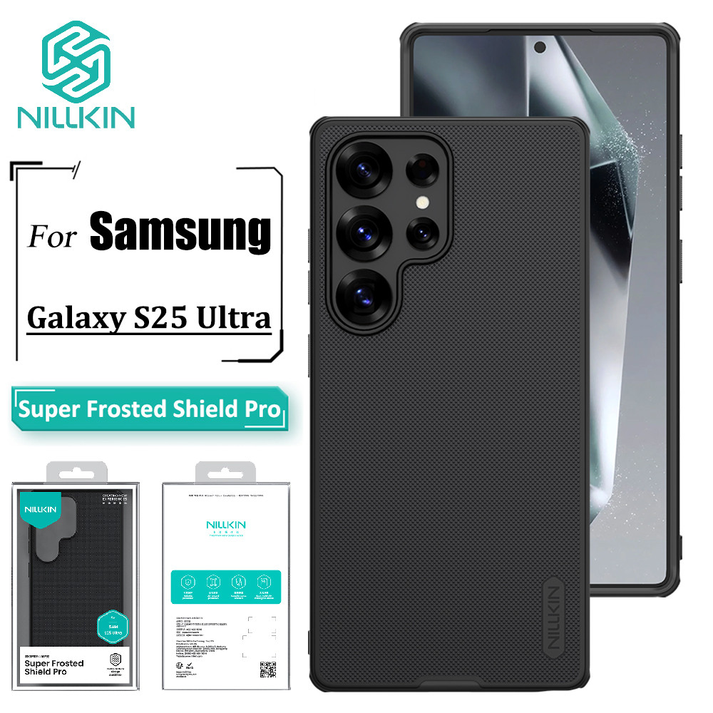 Nillkin Super Fosco Escudo Pro Caso Para Samsung Galaxy S25 Ultra De Telefone Fino TPU + PC Anti Impressão Digital À Pro em Oferta na Shopee