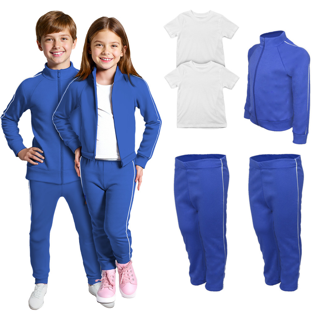 Kit Conjunto de Helanca Roupa Infantil Escolar em Oferta na Shopee