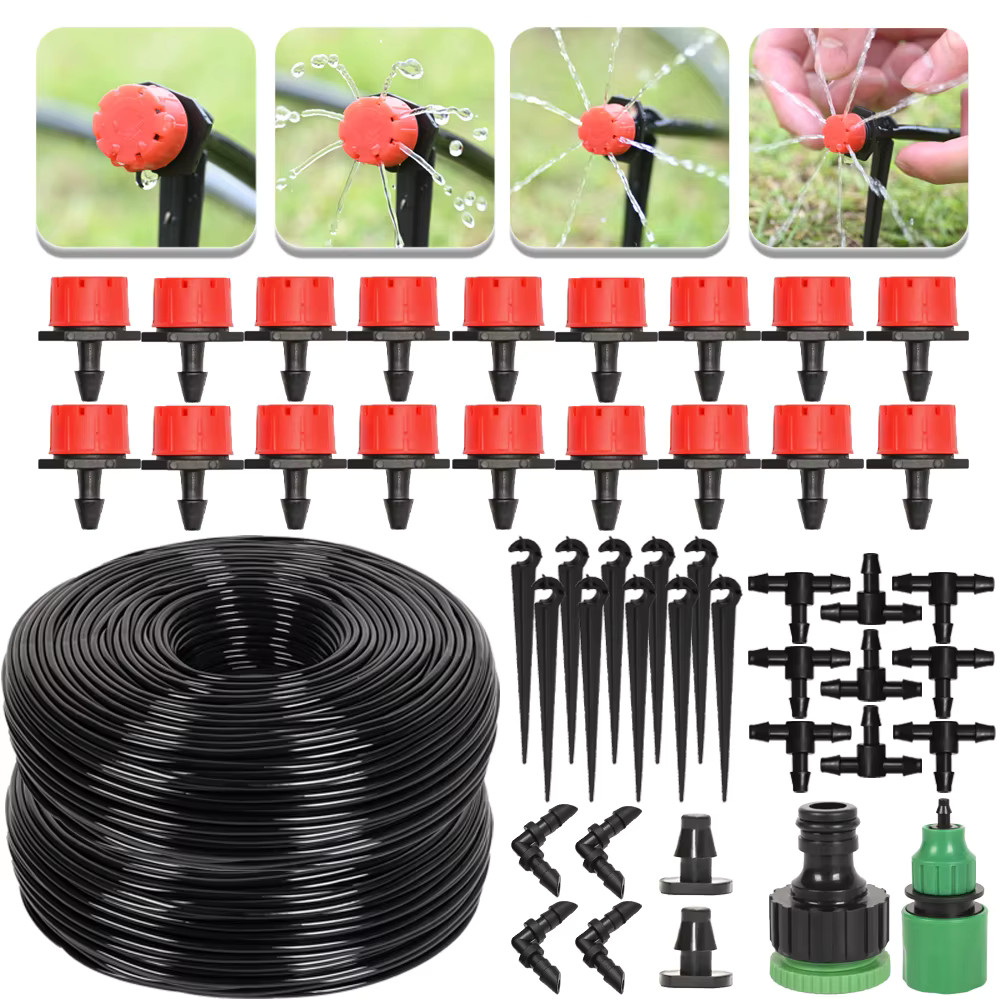 Kit De Irrigação Completo Para Vasos Gotejador Para Horta Jardim 10, 15 Ou 20 Metros