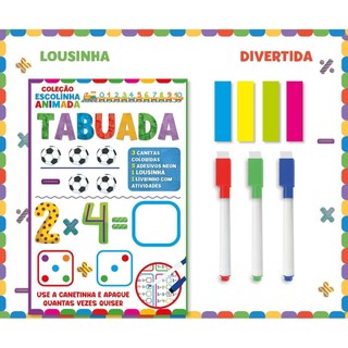Coleção Escolinha Animada - Tabuada em Oferta na Shopee