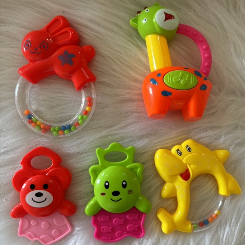 chocalho para bebê Sensorial Musical Infantil Kit Brinquedo