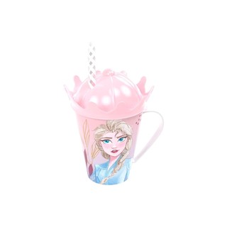 Caneca de Plástico 360ml Coroa e Canudo Frozen Plasutil em Oferta na Shopee