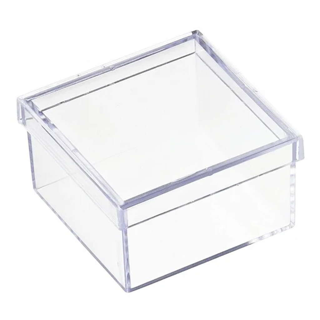 Caixinha Acrílica Lembrancinha Festa - 7cm x 7cm x 4 cm 10 unidades - Rizzo Festas em Oferta na Shopee
