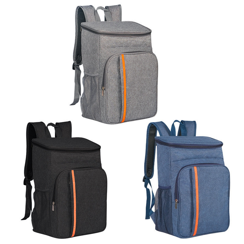 Mochila térmica bolsa térmica acampamento ao ar livre mochila piquenique oxford tecido impermeável bolsa de gelo isolada