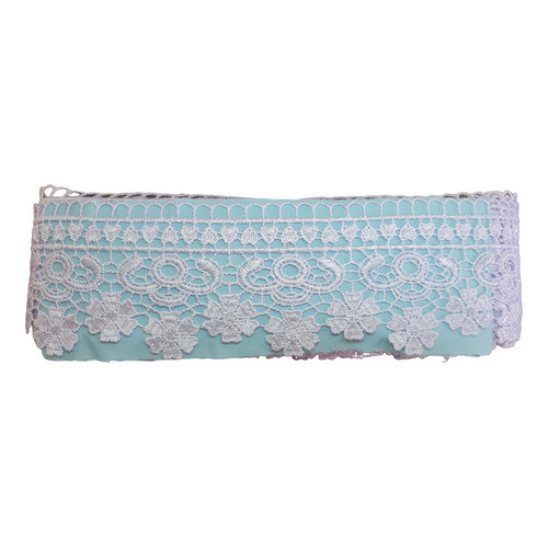 Renda Bordada Larga Flor 13,7 Metros Véu Artes Yl232 em Oferta na Shopee