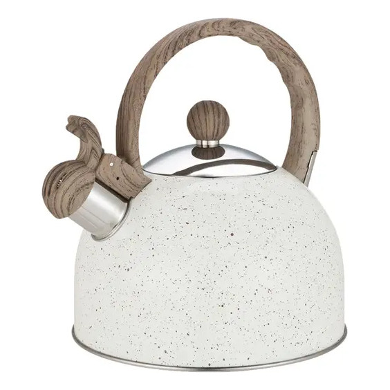 Chaleira Inox Com Apito 2 Litros Mimo Style Mármol Bule De Chá E Café Para Ferver Água