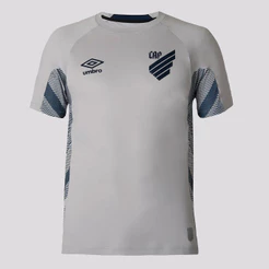 Camisa Umbro Athletico Paranaense Goleiro 2025 Cinza e Azul