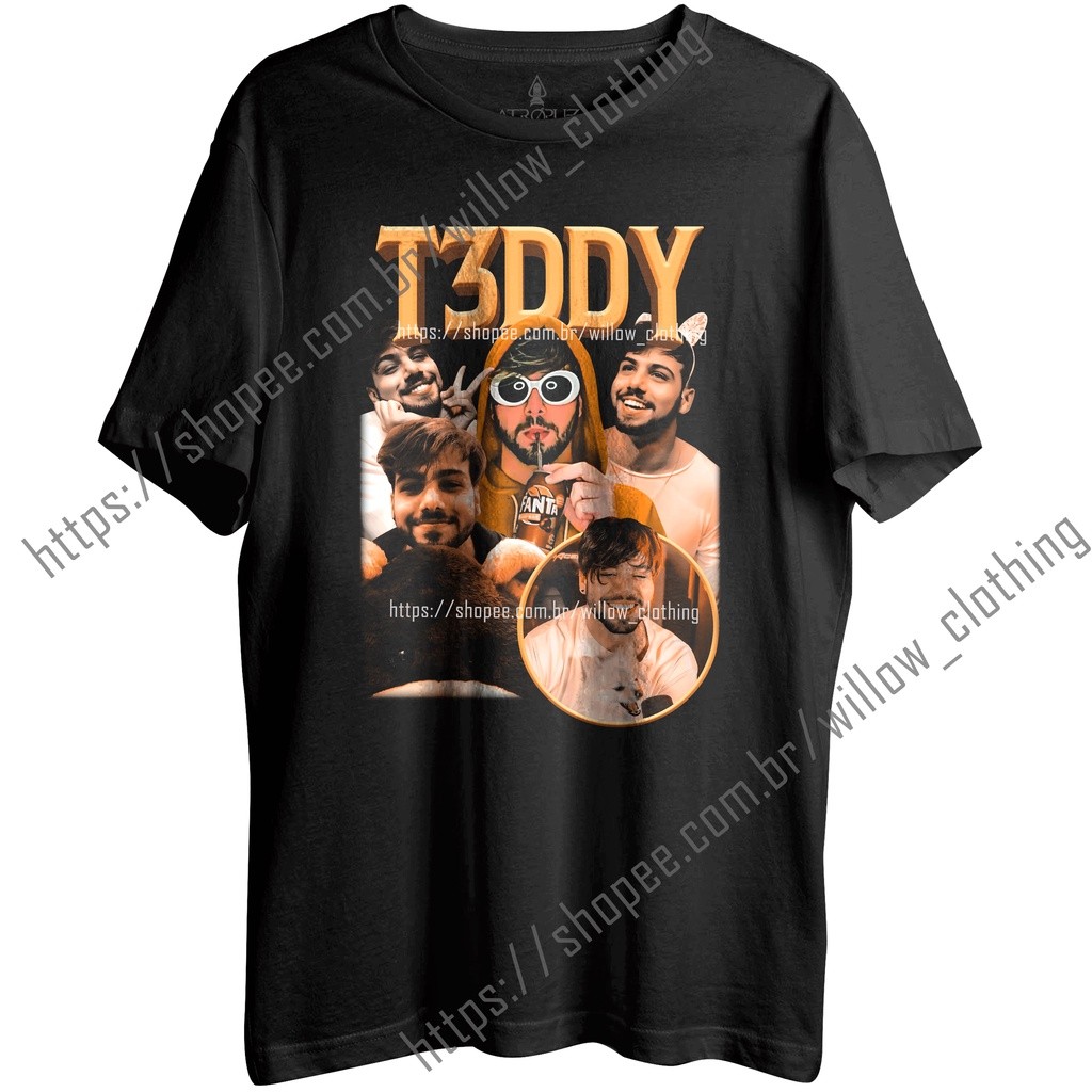 Camiseta Algodão Unissex T shirt Graphic Tee T3ddy Lucas Olioti 02