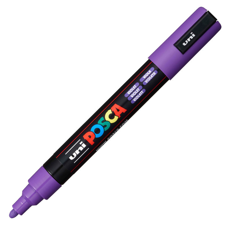 Caneta Posca PC-5M Violeta Uni-Ball em Oferta na Shopee
