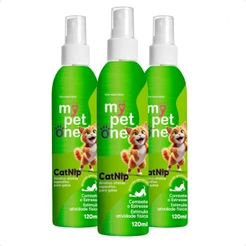 Kit 3 Catnip Liquido Spray Erva-Do-Gato - Mypetone 120 Ml