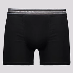 Cueca Lupo Boxer Algodão com Elastano Basic Preta
