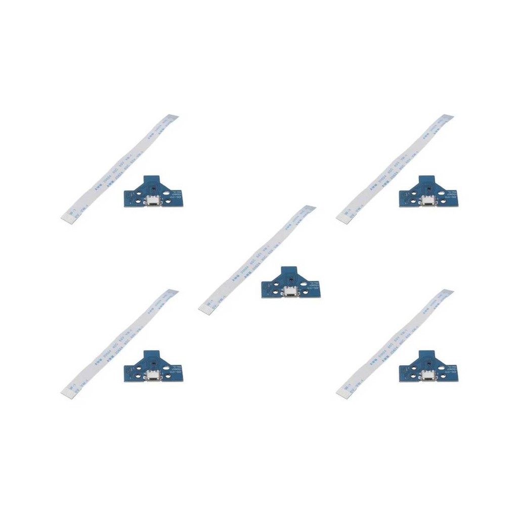 5 Placas Usb Jds/Jdm 001 com Flat/Flex 14 Vias para Carregamento Compatíveis com o Controle de PlayStation 4 PS4