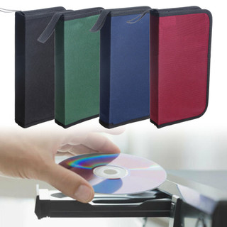 1 Pçs Portátil 80 Peças Grande Capacidade Pano Mercerizado CD Pacote Carteira Organizador De Armazenamento Caso Titular