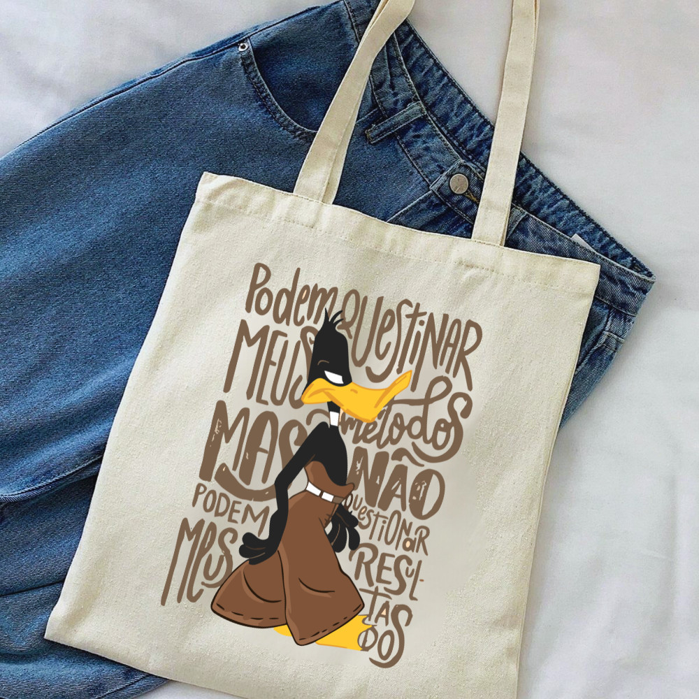 Bolsa Ecologica Ecobag "PODEM QUESTIONAR MEUS METODOS - PATOLINO" 100% algodão