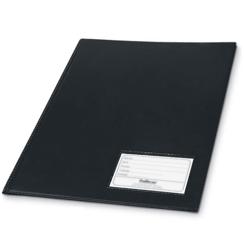 PASTA CATALOGO 50 ENVELOPES PRETA POLIBRAS