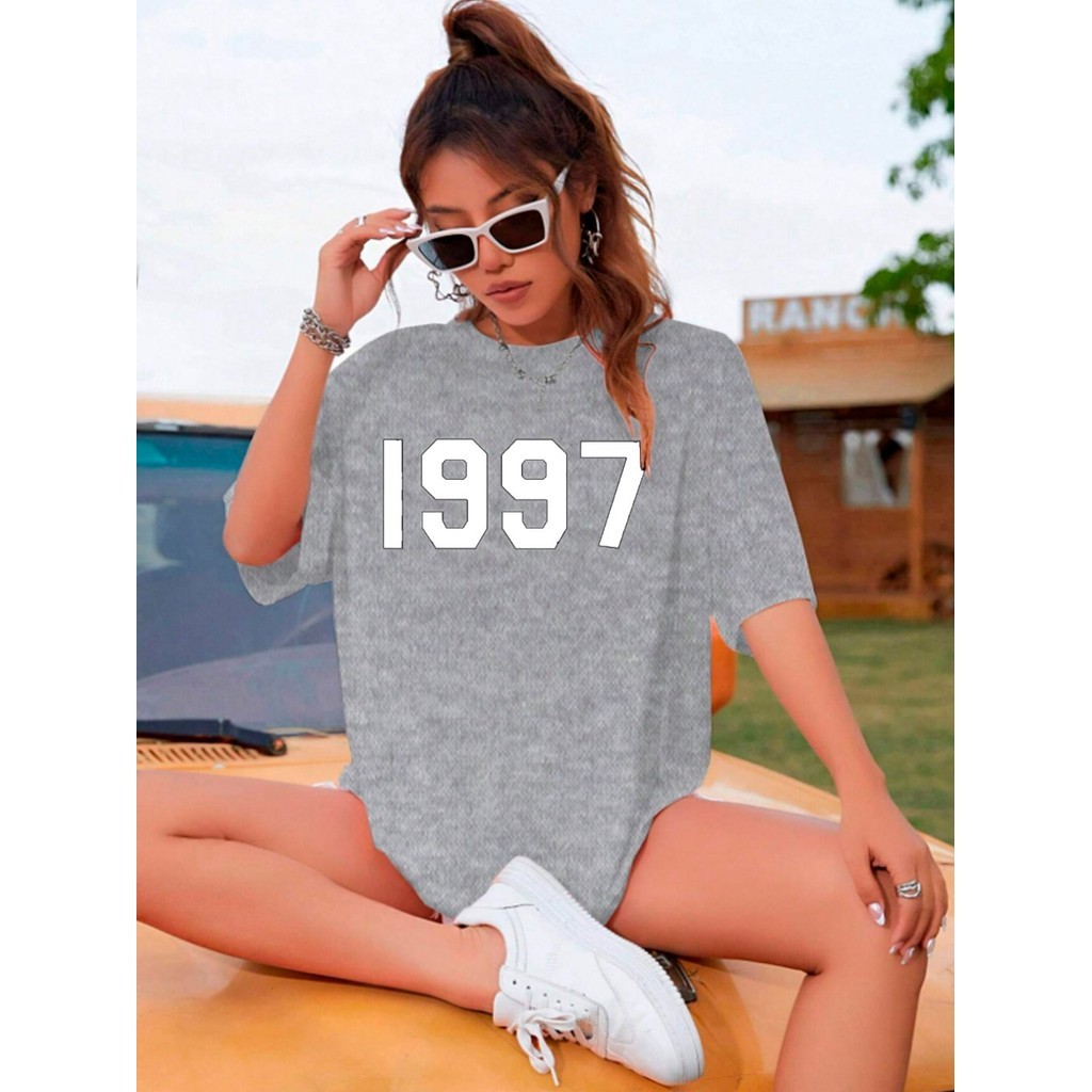 Camiseta Streetwear Unissex Estilo Old School Aesthetic Blusa Oversized Feminina Estampada 1997