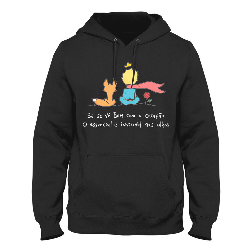 Moletom Blusa De Frio Pequeno Príncipe Casaco Lançamento Blusa de Frio Casual Unissex Casaco Feminino Masculino Algodão