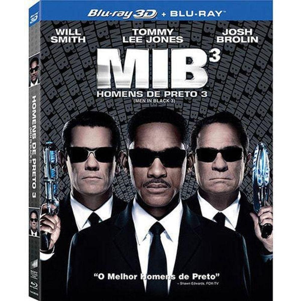 Blu-Ray 3D + Blu-Ray 2D - MIB 3 - Homens de Preto 3