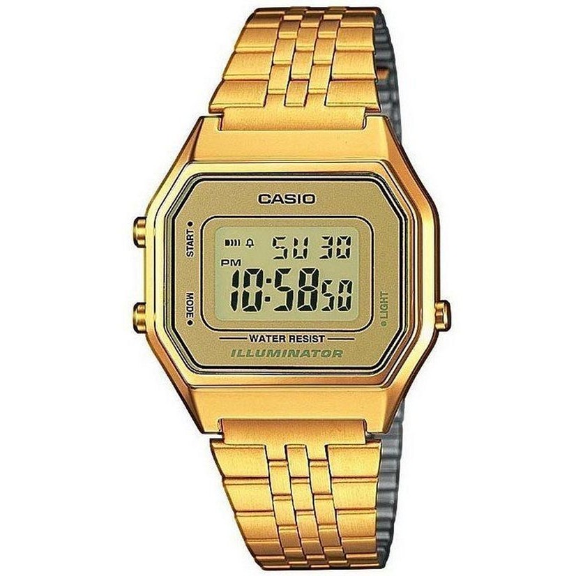 RELÓGIO FEMININO CASIO VINTAGE DOURADO LA680WGA-9DF