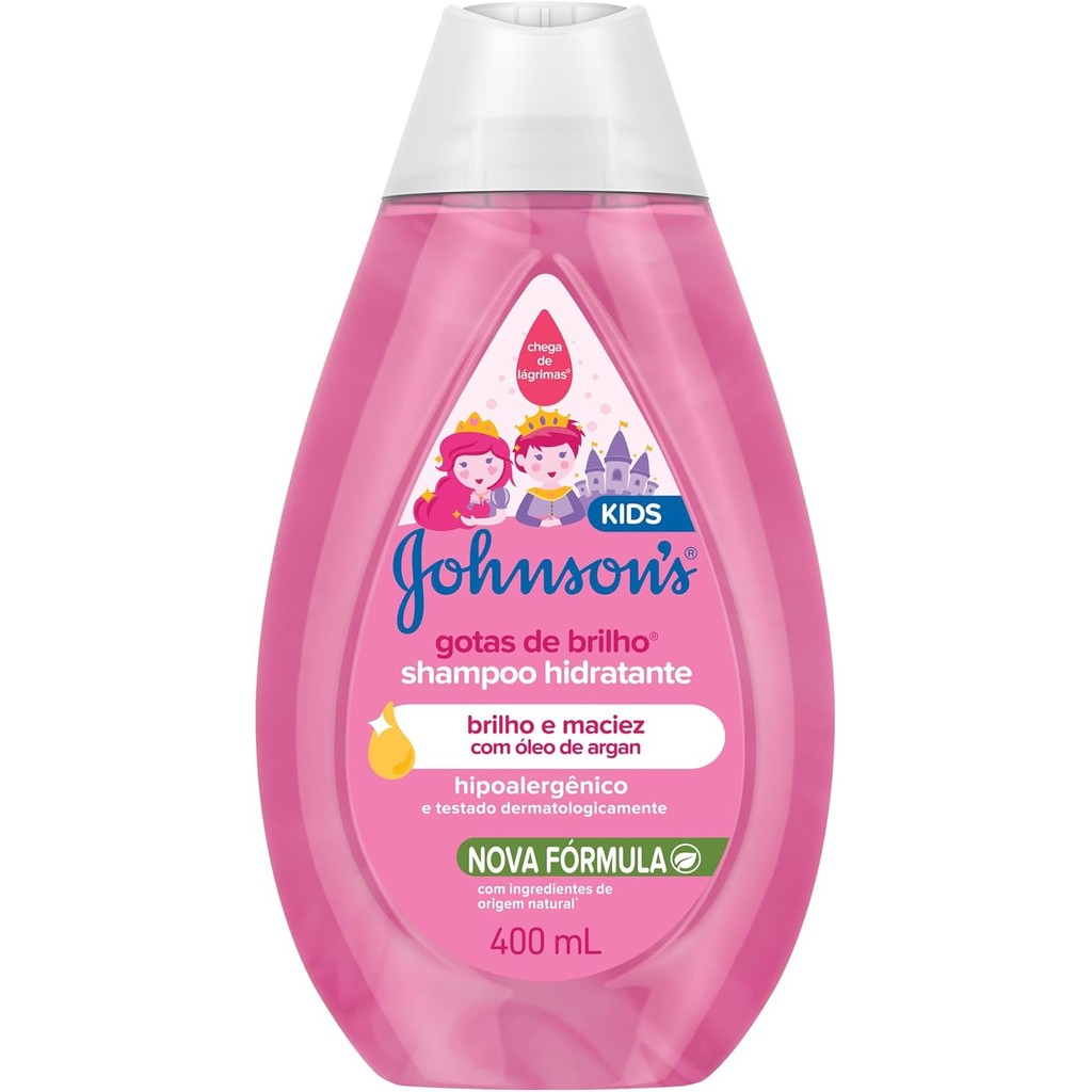 Shampoo  Johnson's Baby Gotas de Brilho - 400ml em Oferta na Shopee
