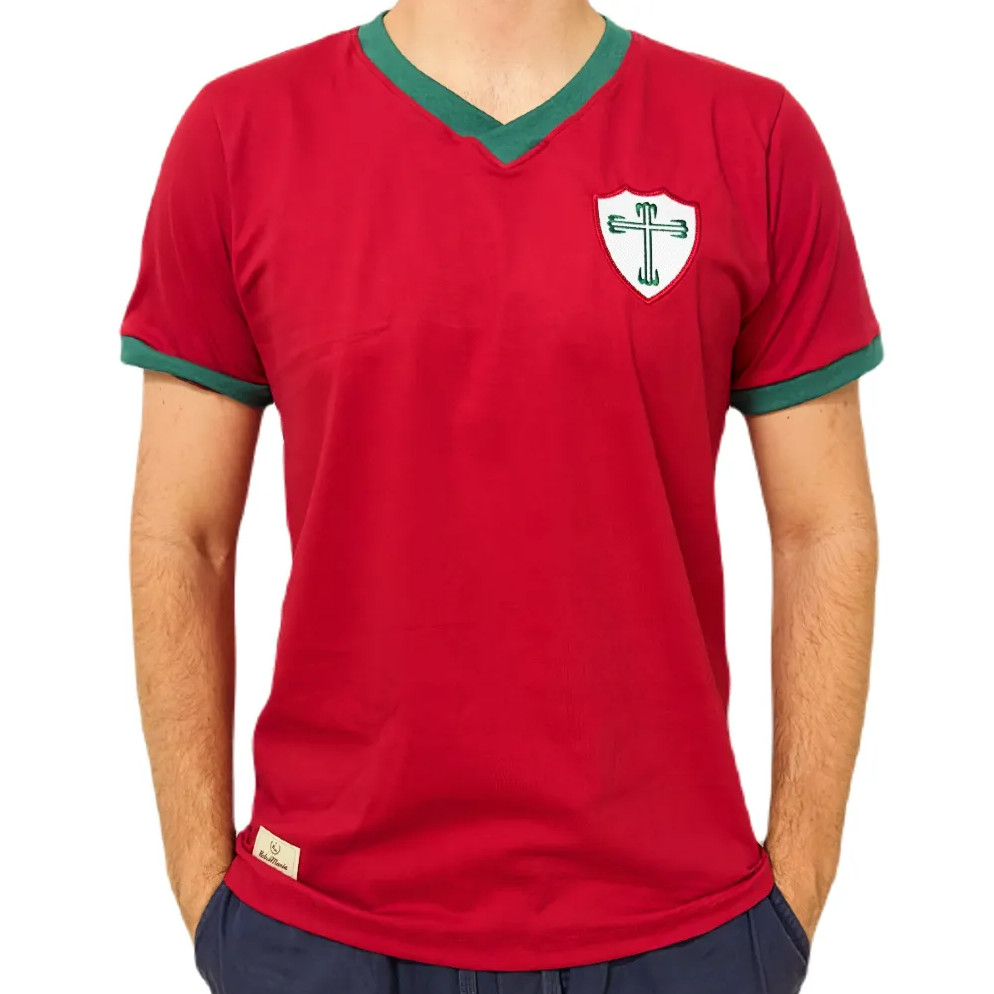 Camisa Portuguesa Retrô 1935Primeiro Estadual Licenciada Futebol Time Original Presente Pai Torcedor