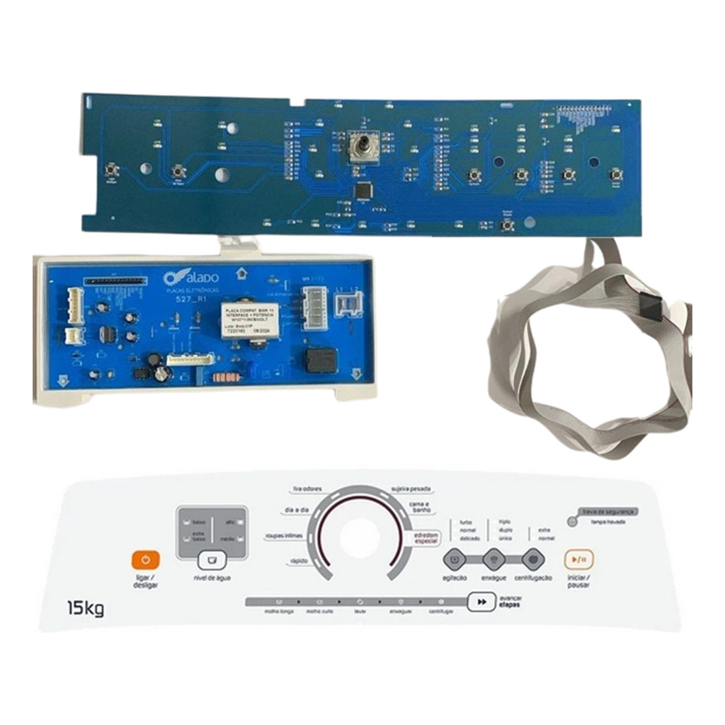 Placa Potencia E Adesivo Lavadora Brastemp Bws15 W10711361