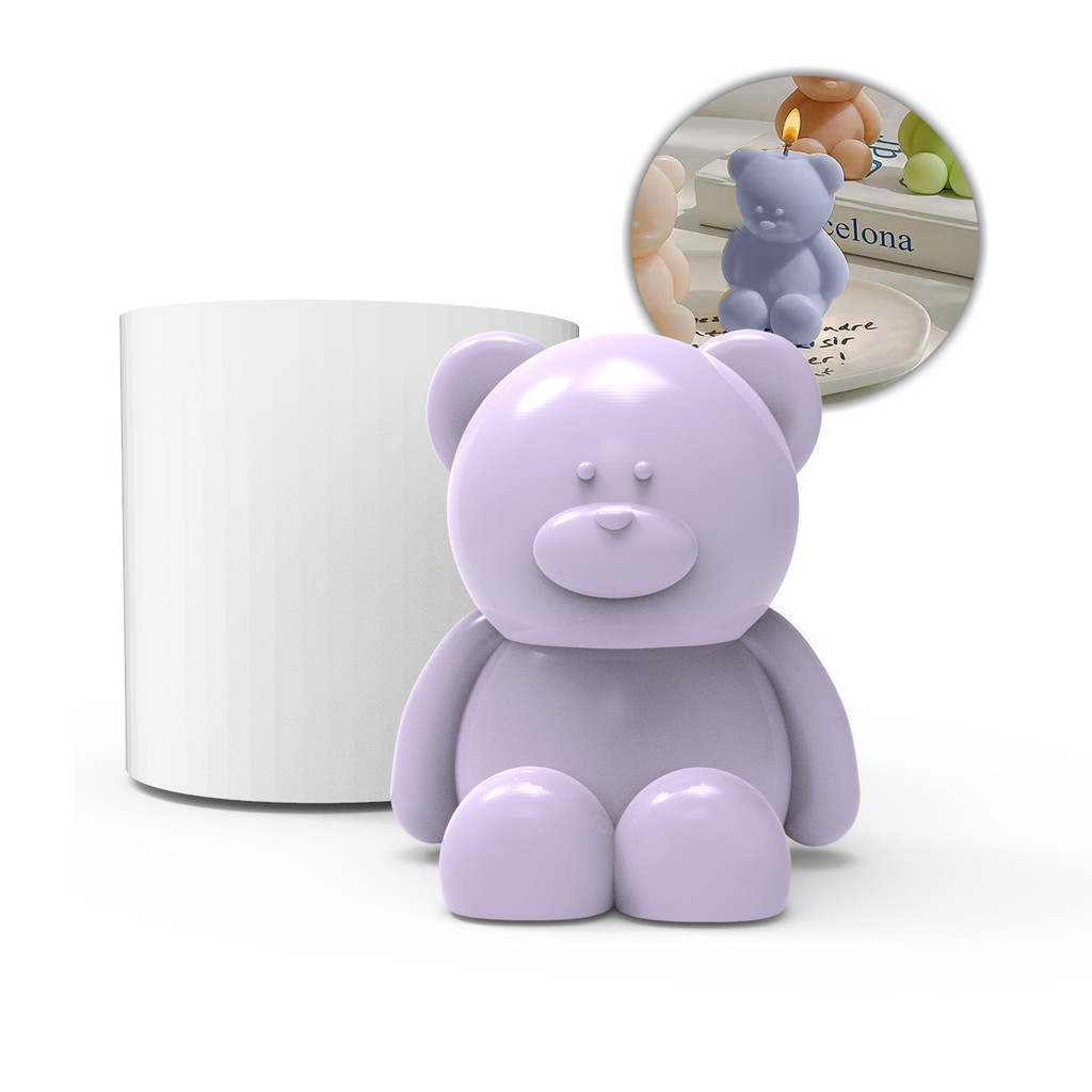 Forma de Silicone Ursinho fofo para Artesanato Lembrancinha DIY com Vela Sabonete Resina Gesso Cera em Oferta na Shopee