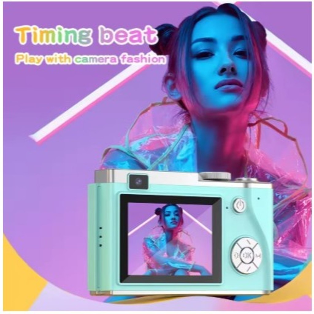 Câmera Digital Compactas Para Crianças Filmadora 2.4 Polegadas Recarregável.