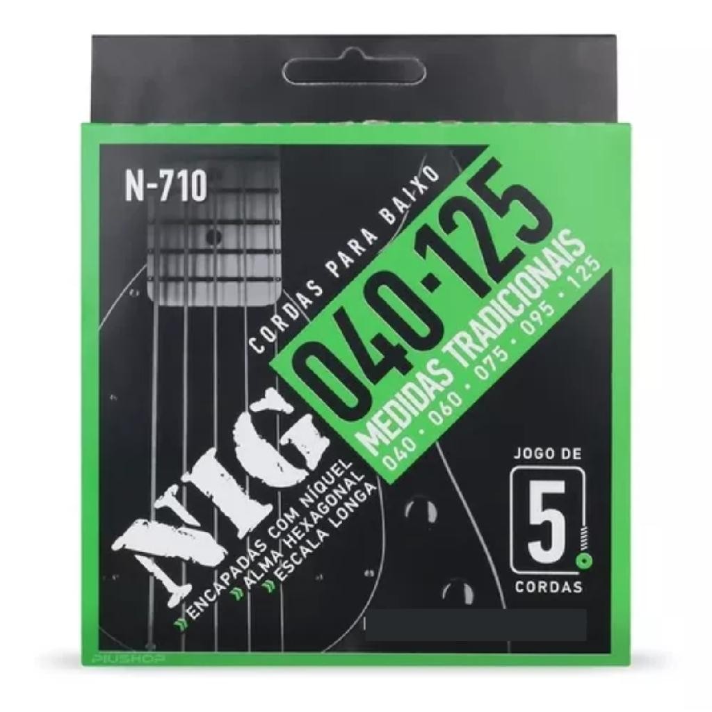 ENCORDOAMENTO NIG N710 040 PARA CONTRA BAIXO 5 CORDAS