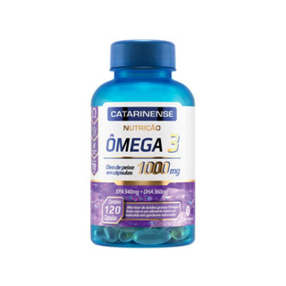 Ômega 3 Óleo de Peixe Nutrição em cápsulas Com 1000mg Catarinense 120 Cápsulas em Oferta na Shopee