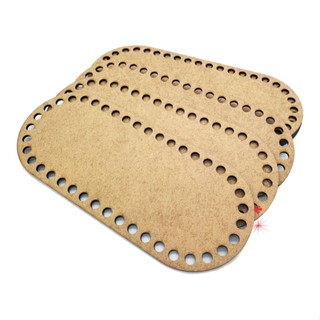 05 Fundo Base Bolsa Crochê Fio De Malha Mdf Cru 10x20cm em Oferta na Shopee