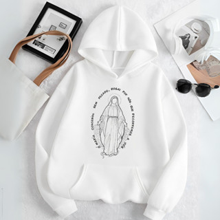 Moletom Unissex Blusa de Frio Cristã Estamp Nossa Senhora Religiosa Católica em Oferta na Shopee