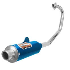 Escapamento Escape Descarga Pro Tork Mini Turbo Fan e Cg Start 160 2015 - 2023 Curva Cromada