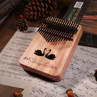 Kalimba 21 Chaves Piano Dedo Instrumento Percussão