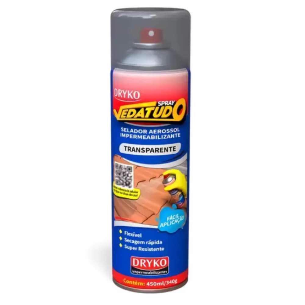 Spray Emborrachado Impermeabilizante Transparente 400 ml DRYKO