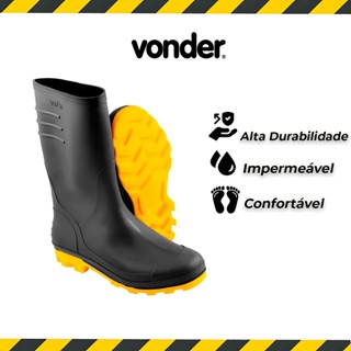 Bota PVC Chuva Motociclista Motoqueiro Impermeável Forrado em Oferta na Shopee