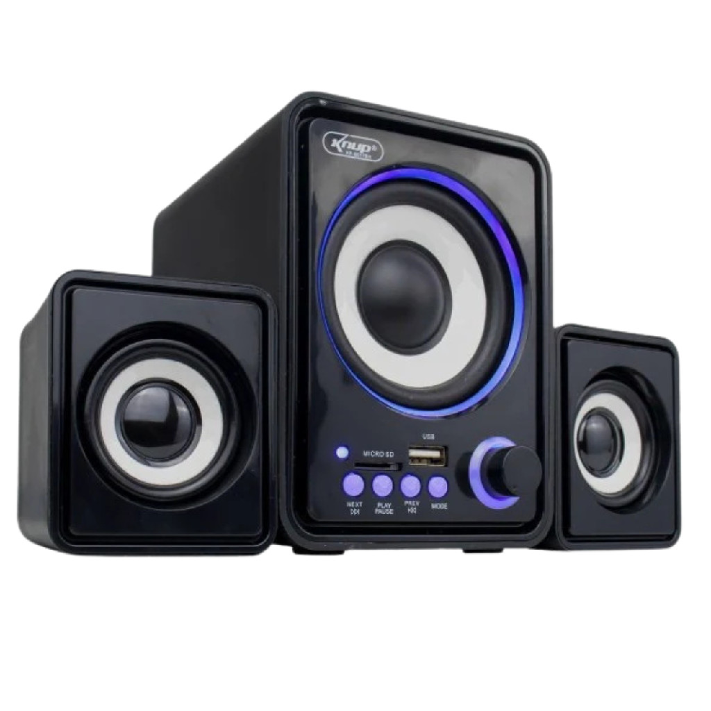 Caixa De Som Para Pc Notebook Celular 2.1 Bluetooth Subwoofer Usb P2 18w Fm Mp3 Mp4