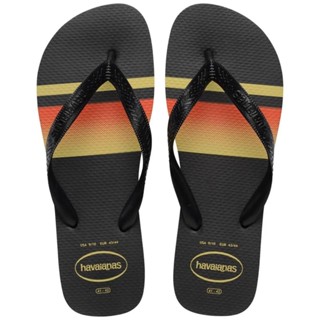 Chinelo Havaianas Top Basic Masculino - Preto e Amarelo em Oferta na Shopee