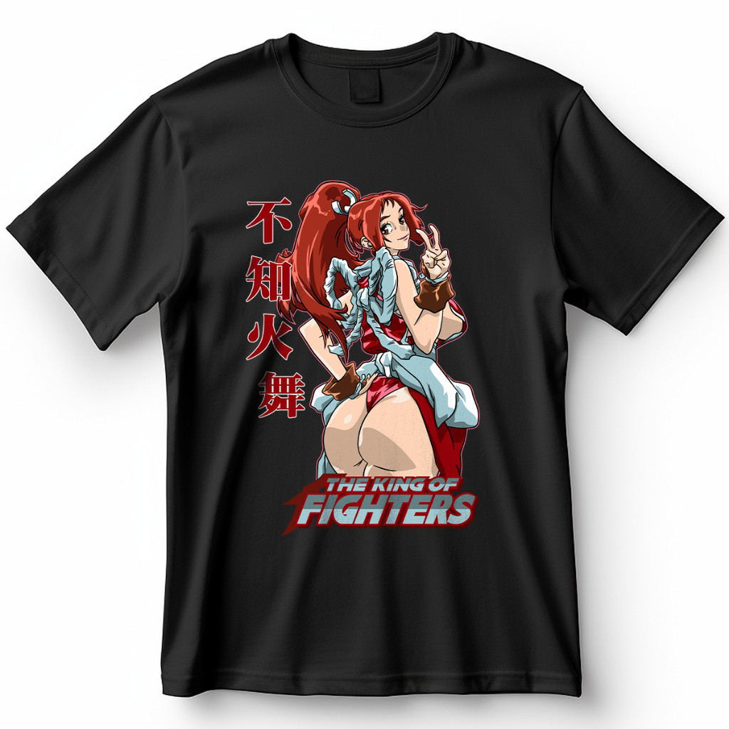 Camiseta Unissex The King of Fighters: Another Day Mai Shiranui Blusa Streetwear De Anime Camisa 100% Algodão top!! 02