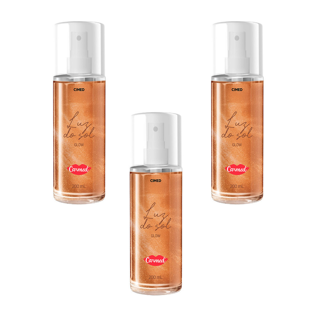 Kit 3 und Carmed Body Splash 200ml Luz do Sol