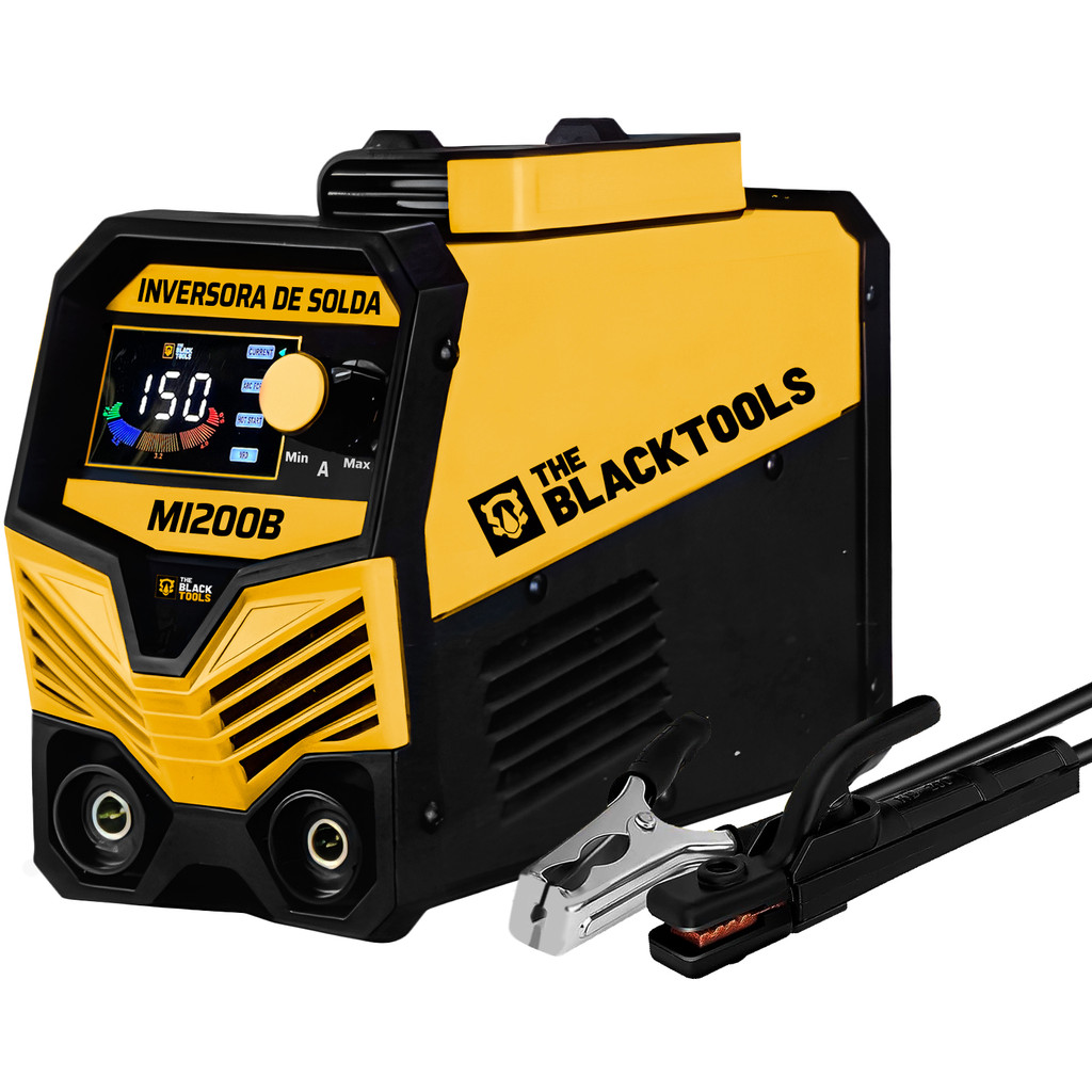 Maquina De Solda Eletrica Inversora Bivolt Mma Tig Eletrodo 150a 127/220v Mi200b The Black Tools em Oferta na Shopee