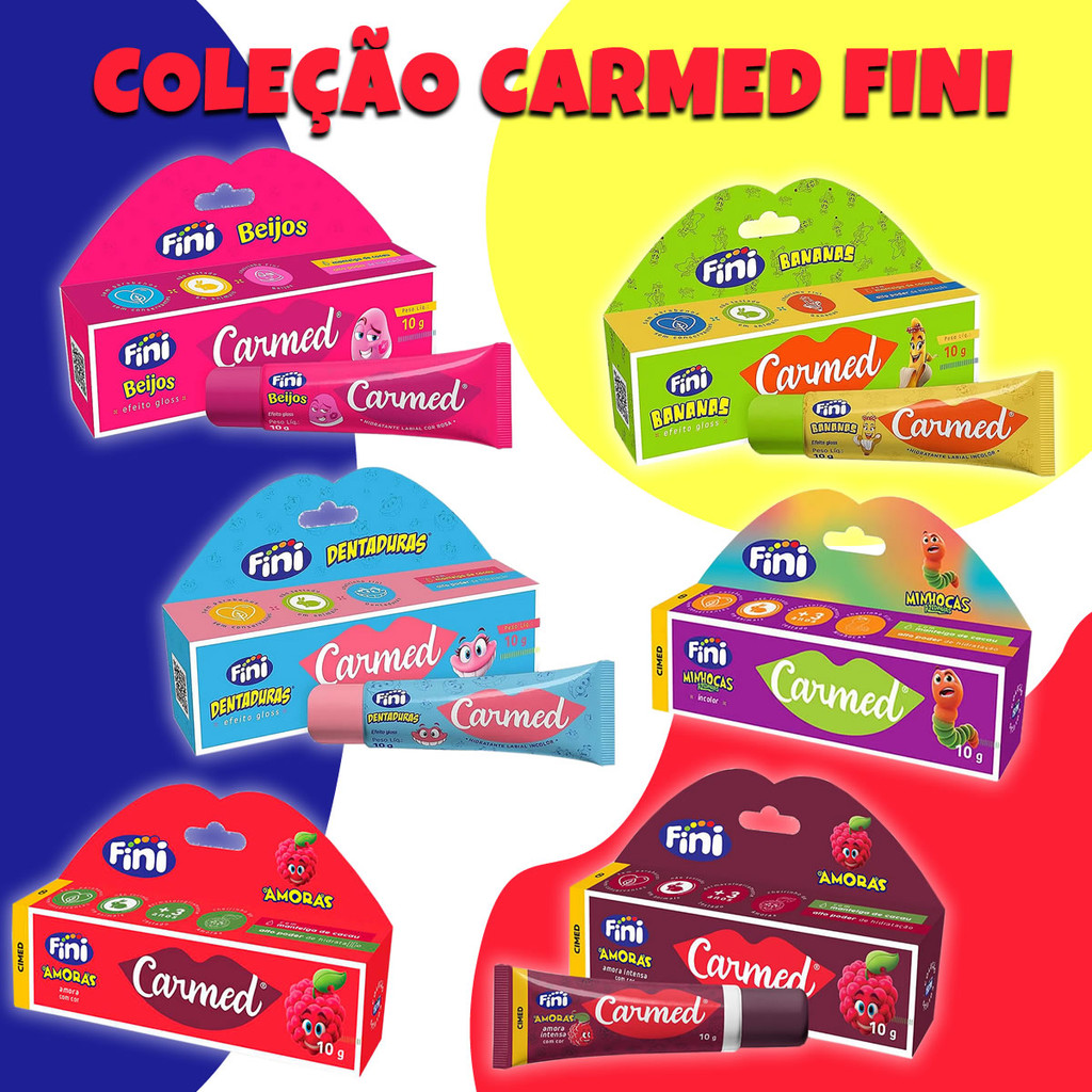 Coleção Hidratante Labial Carmed Fini