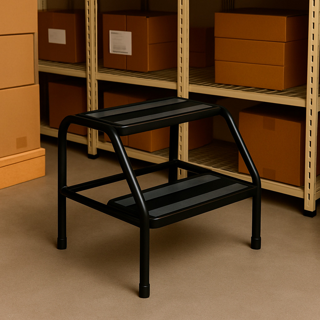 Escada Baixa Reforçada 2 Degraus  Ideal para Casa e Suporta até 200kg