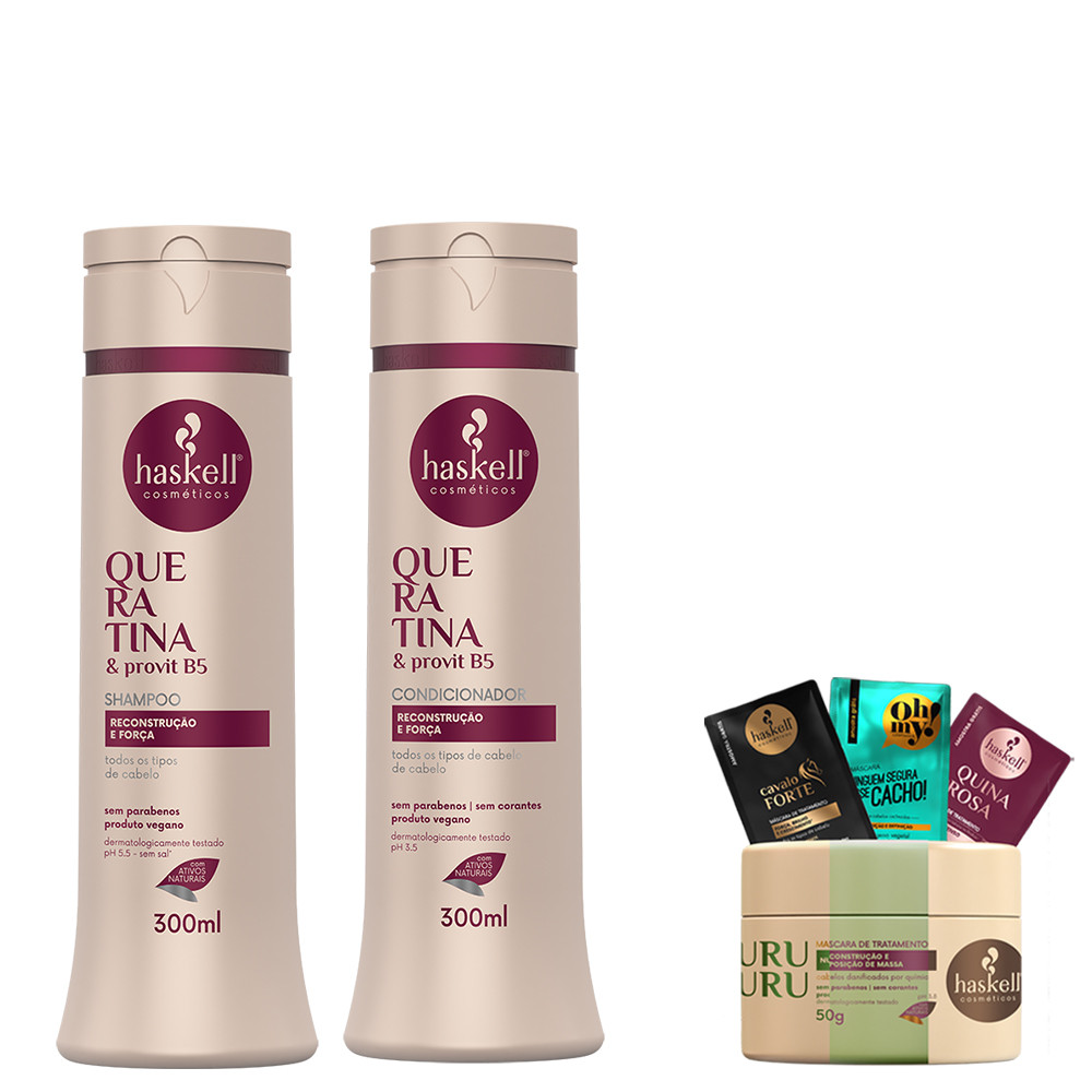 Haskell Queratina Kit Shampoo e Condicionador 300ml