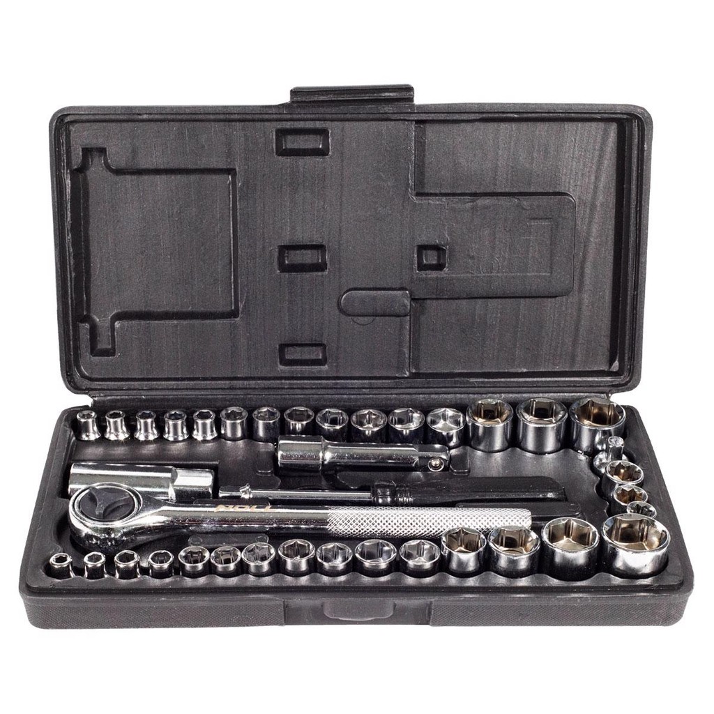 Jogo de Soquetes 1/4'' e 3/8'' Com 40 Peças (405,0155) - Noll