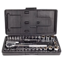 Jogo de Soquetes 1/4'' e 3/8'' Com 40 Peças (405,0155) - Noll