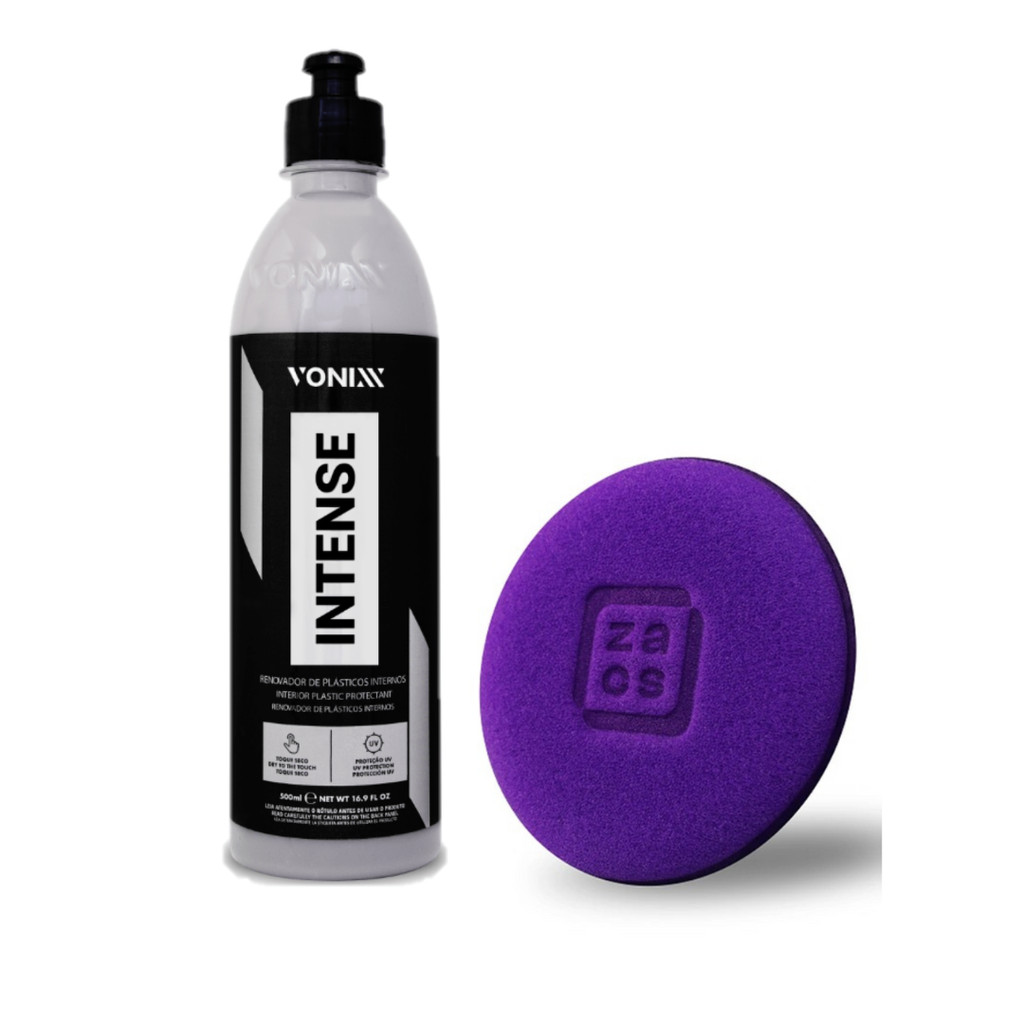 Kit Intense Renovador de Plásticos Internos Vonixx 500ml Toque Seco + Aplicador
