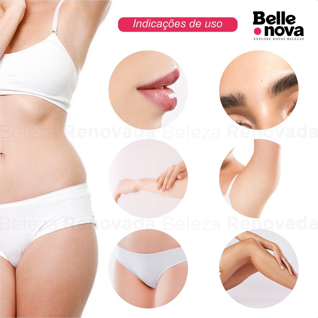 Detalhes do Folhas prontas cera depilação facial 9 pares Tutti Depil