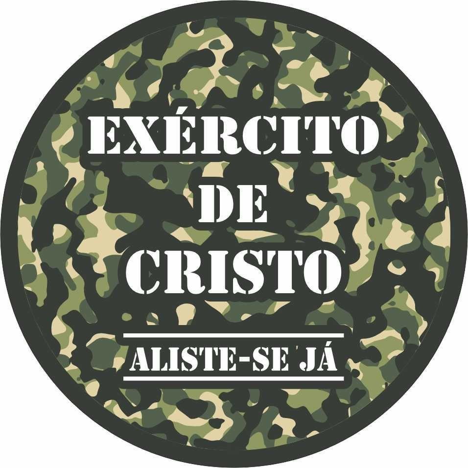 Painel de Festa EXERCITO DE CRISTO Em Helanca Fribra Premium em Oferta na Shopee