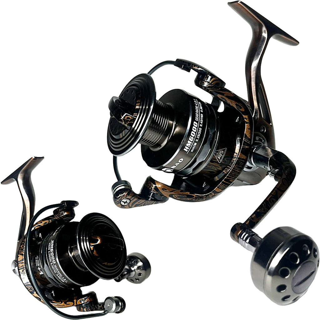 Molinete De Pesca Praia Debao HM 6000 - 13 Rolamentos - Drag: 16kg - Antiferrugem - Em Aluminio